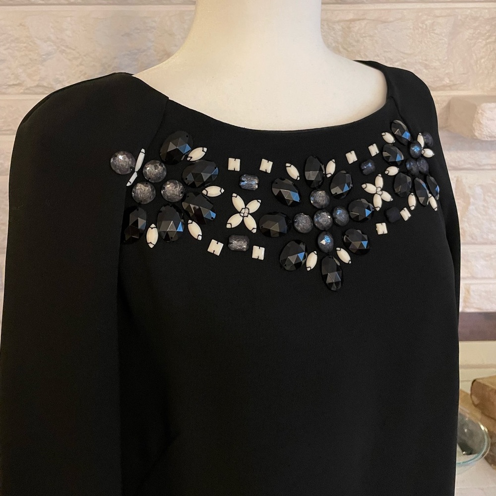 Black Talbots Long Sleeve Polyester Cocktail Dress - image 2